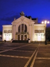 Czech Republic - Pardubice: Republic square and the Theatre - photo by J.Kaman