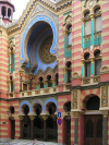 Czech Republic - Prague / Praha (Bohemia) / PRG: Jubilee Synagogue, built in 1906 to 1907 by Wilhelm Stiastny, of Vienna, is the largest Jewish place of worship in Prague - photo by J.Kaman