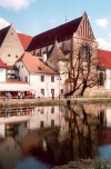 Czech Republic - Ceske Budejovice / Budweis (Southern Bohemia - Jihocesk - Budejovick kraj): behind the Dominican monastery (photo by M.Torres)