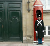 Denmark - Copenhagen / Kbenhavn / CPH: guard at the Slot II (photo by G.Friedman)