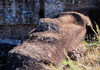 Easter Island - unfinished megalith still in rock quarry - photo by G.Frysinger