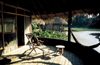 Ecuadorian Amazonia: Kapawi camp - verandah with hammock - Ecolodge and Reserve (photo by Rod Eime)