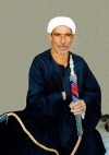 Egypt - Aswan: Egyptian man smoking a water-pipe (photo by J.Kaman)