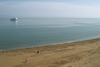 England (UK) - Ramsgate (Kent): beach and ferry - Trans Europa Ferries - Primrose - Isle of Thanet - photo by K.White