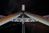 London: British Airways London Eye - under the pillars - south bank - Jubilee Gardens, Lambeth - at night - photo by M.Torres