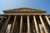 London: British museum - porch - Ionic order columns - main entrance - Bloomsbury, Camden - photo by M.Torres