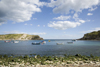 Lulworth Cove, Dorset, England: narrow entrance - photo by I.Middleton