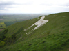 Westbury (Wiltshire): the Westbury White Horse - photo by N.Clark