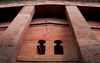 Lalibela, Amhara region, Ethiopia: Bet Medhane Alem / Saviour of the World monolithic rock-hewn church - Northwestern group of churches - UNESCO world heritage site - photo by M.Torres