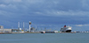 France - Le Havre (Seine-Maritime, Haute-Normandie): Musee Malraux, Coal Fired Power Station,  Queen Mary 2 - photo by A.Bartel