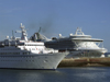 Le Havre, Seine-Maritime, Haute-Normandie, France: Astor and Grand Princess Cruise Ships - Normandy - photo by A.Bartel