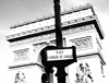 France - Paris: Arc de Triomphe - B&W (photo by K.White)