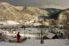 France - Ancizan (Midi-Pyrnes - Hautes Pyrnes dpt): snow covered valley (photo by A.Caudron)