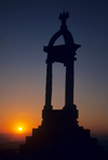 France - Plain of Gergovie - Clermont Ferrand - Puy de Dome: Memorial of Vercingetorix - chieftain of the Arverni, led the great Gallic revolt against the Romans - chef du peuple gaulois - photo by Y.Guichaoua