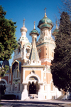 France - Nice (Alpes Maritimes - Provence-Alpes-Cote d'Azur): Russian Orthodox Cathedral of St Nicholas - Avenue Nicolas II (photo by M.Torres)