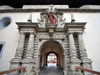 Wrzburg, Lower Franconia, Bavaria, Germany: Marienberg fortress - monumental gate - photo by M.Torres