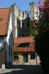 Gotland island - Visby: tower on the ramparts / torn pa det ramparts - photo by C.Schmidt