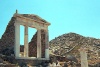 Greek islands - Delos: Temple of Isis and the stairway that climbs up Kynthos to the Sanctuary of Zeus and Athena - Unesco world heritage site (photo by B.CLoutier)