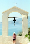 Greece - Koroni (Peloponnese): bell with a view - photo by T.Marshall