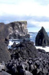 Iceland - Cape Reykjanes: black beach (photo by W.Schipper)