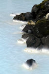 Iceland Blue water, rocks, Blue Lagoon, Grindavk - Keflavik (photo by B.Cain)