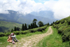 India - West Bengal - Darjeeling: dirt road - photo by M.Wright