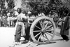 Iran - Shiraz: execution by cannon - 19th century death penalty - historical photo at Karim Khan Zand citadel - photo by M.Torres