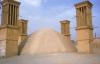 Iran - Yazd: cistern (ab anbar) and four windtowers - photo by W.Allgower