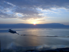 Israel - Dead sea: isthmus and sun - photo by Efi Keren