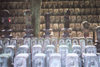 Japan - Tokyo: steles - bodhisattvas - being dedicated to attaining Nirvana - religion - Buddhism - photo by W.Schipper