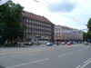 Kaliningrad / Knigsberg, Russia: Moskva Hotel and Prospekt Mira with its trolley tracks /Hotel Moskau und der Avenue des Friedens, mit seinem Wagen Schienen - photo by P.Alanko