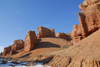 Kazakhstan, Charyn Canyon: Valley of the Castles - eroded rocks - photo by M.Torres