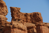 Kazakhstan, Charyn Canyon: Valley of the Castles - red bull - photo by M.Torres