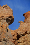 Kazakhstan, Charyn Canyon: Valley of the Castles - window - photo by M.Torres