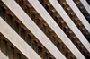 Nairobi, Kenya: Government building in the CBD - concrete bands provide shade for the faade - photo by M.Torres