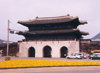 Asia - South Korea - Seoul: Kwanghwamun gate, main gate of  Gyeongbokgung Palace - royal palace during the Joseon Dynasty - photo by M.Torres