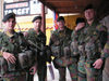 Serbia - Kosovo - Kosovska Mitrovica / Mitrovic / Titova Mitrovica: peace keepers - KFOR - photo by A.Kilroy