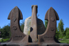 Latvia - Ventspils: 20 ton anchor at the entry to the seaside park (photo by A.Dnieprowsky)