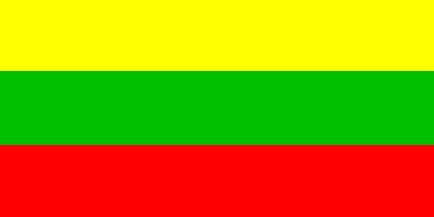 Lithuania / Lietuva / Lituania / Litauen / Lituanie  - flag