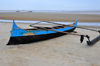 Morondava - Menabe, Toliara province, Madagascar: outrigger on the beach - Nosy Kely peninsula - photo by M.Torres