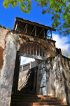 Ambohimanga Rova, Antananarivo-Avaradrano, Analamanga region, Antananarivo province, Madagascar: Royal Hill of Ambohimanga, the 'blue hill' - main gate of the Rova fortress-palace - birthplace of the Malagasy state - outer wall of the Royal Palace of Ambohimanga - UNESCO world heritage site - photo by M.Torres