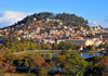 Antananarivo / Tananarive / Tana - Analamanga region, Madagascar: Anosy Lake and one of the capital's 12 sacred hills, colline du fort Voyron - Maternit de Befelatanana - photo by M.Torres