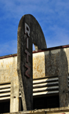 Toamasina / Tamatave, Madagascar: Cinma Ritz - Boulevard Joffre - 1950s colonial architecture - detail - photo by M.Torres