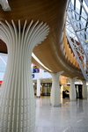 Kuala Lumpur, Malaysia: interior architecture, columns and walkway, Kuala Lumpur International Airport (KLIA), Satellite terminal A - Sepang, Selangor - photo by M.Torres