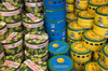 Kuala Lumpur, Malaysia: boxes of Green tea stacked in a shop - photo by J.Pemberton