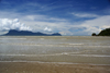 Bako National Park, Sarawak, Borneo, Malaysia: view from Telok Assam beach - silhouette of Gunung Santubong - photo by A.Ferrari