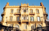 Melilla: Edificio Reconquista - art deco balcony and pergola - Plaza Menndez Pelayo - photo by M.Torres