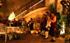 San Miguel de Allende (Guanajuato): La Capilla restaurant - mariachi (photo by R.Ziff)