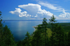 Khvsgl lake / Nuur, Khvsgl province, Mongolia: the lake seen from the surrounding hills - photo by A.Ferrari