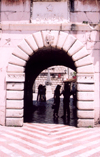 Montenegro - Crna Gora - Kotor: people in the gate to the old city - photo by M.Torres